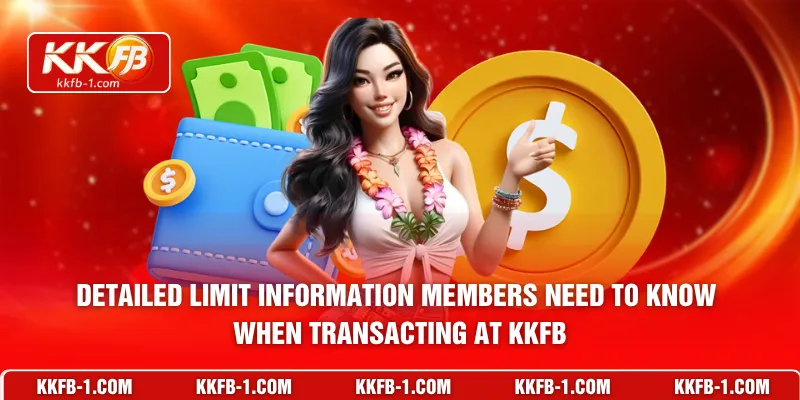 Detailed limit information members need to know when transacting at KKFB