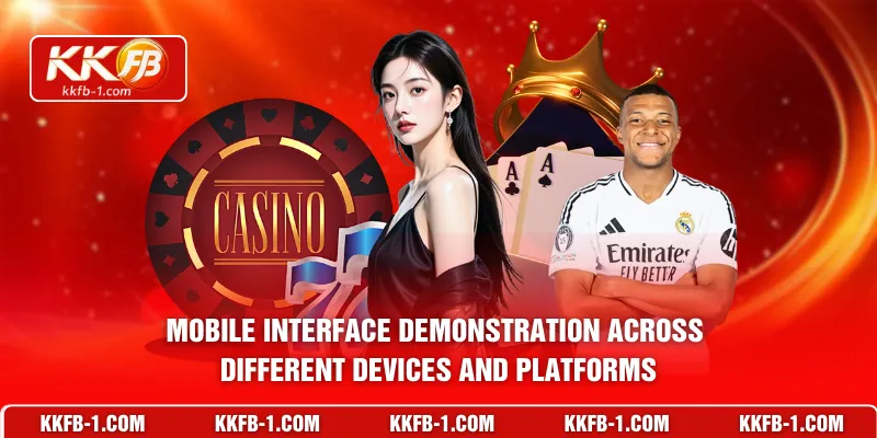 Mobile interface demonstration across different devices and platforms