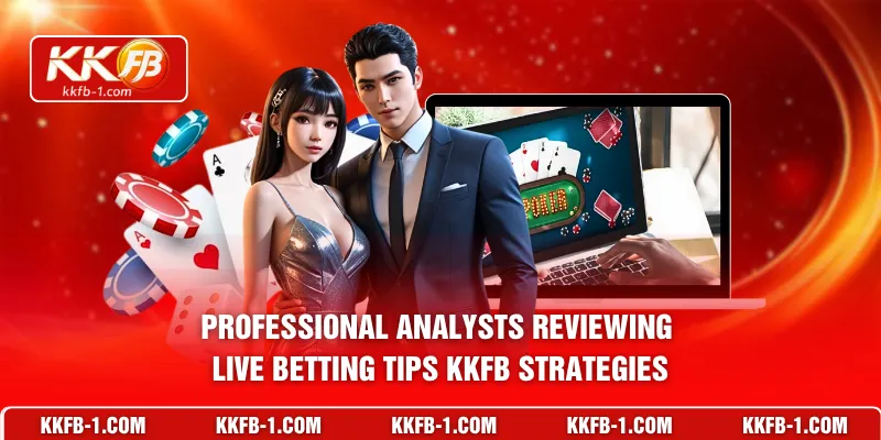 Professional analysts reviewing live betting tips KKFB strategies