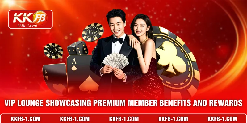 VIP lounge showcasing premium member benefits and rewards